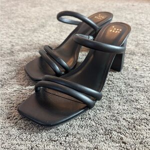 Elegant Black Women's Heeled Sandals